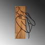 Wallity MA-297 Accesorio Decorativo de Pared de Madera y Metal, 58 x 36 cm